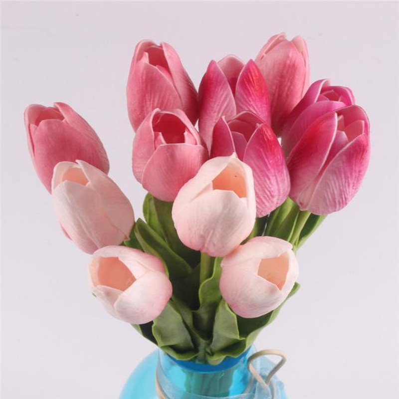 Artificial Tulips Bridal Wedding Festival Decor Bouquet