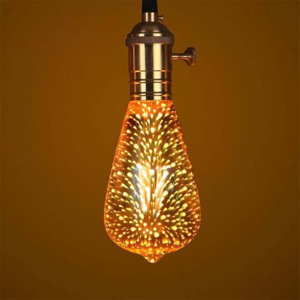 Galaxy 3D Infinity Fireworks Light Bulb 10