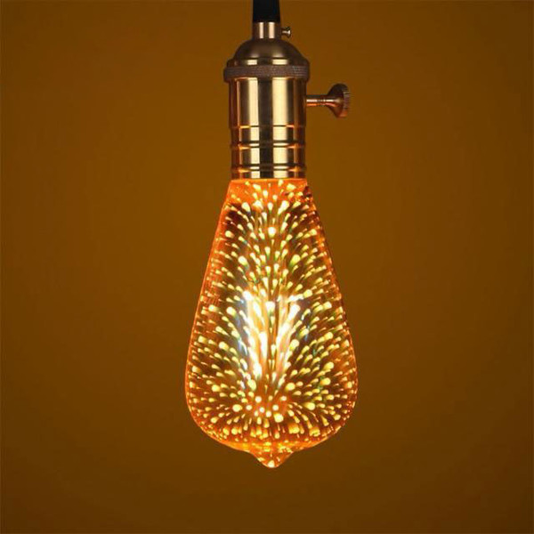 Galaxy 3D Infinity Fireworks Light Bulb