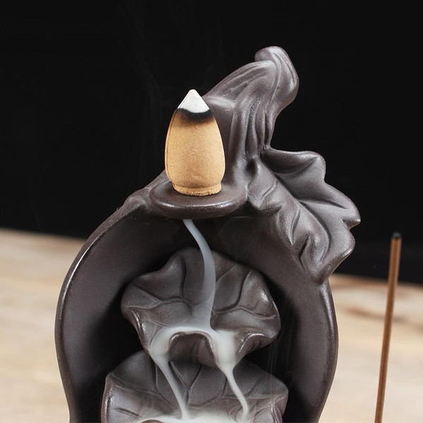 Mesmerizing Lotus Shaped Backflow Incense Fountain
