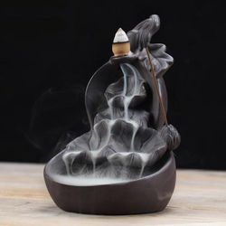 Mesmerizing Lotus Shaped Backflow Incense Fountain