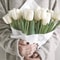 12 Real Touch Tulip Bouquet Artificial Tulips Flowers Everlasting Realistic Tulips for Home Deco