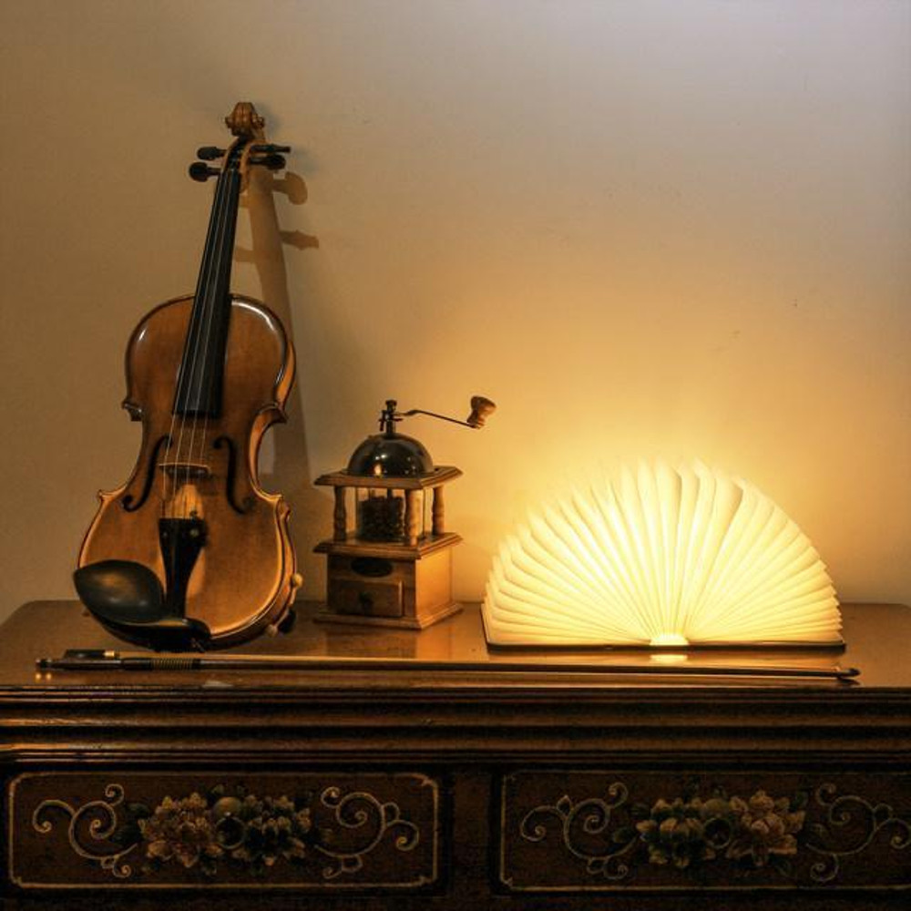 Wood Book Lamp 3