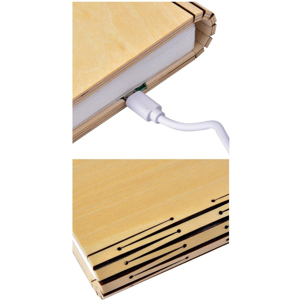 Wood Book Lamp 5