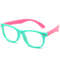 Silicone Flexible Square Blue Light Blocking Glasses For Kids