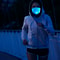 Interactive LED lighting face mask