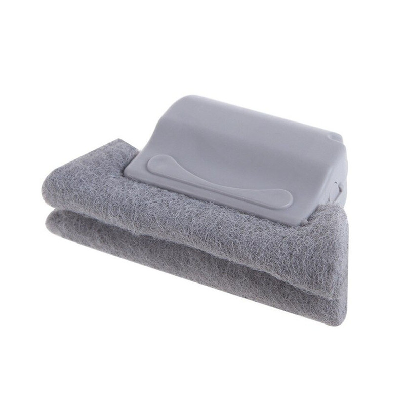 Magic Window Groove Cleaning Brush Gray
