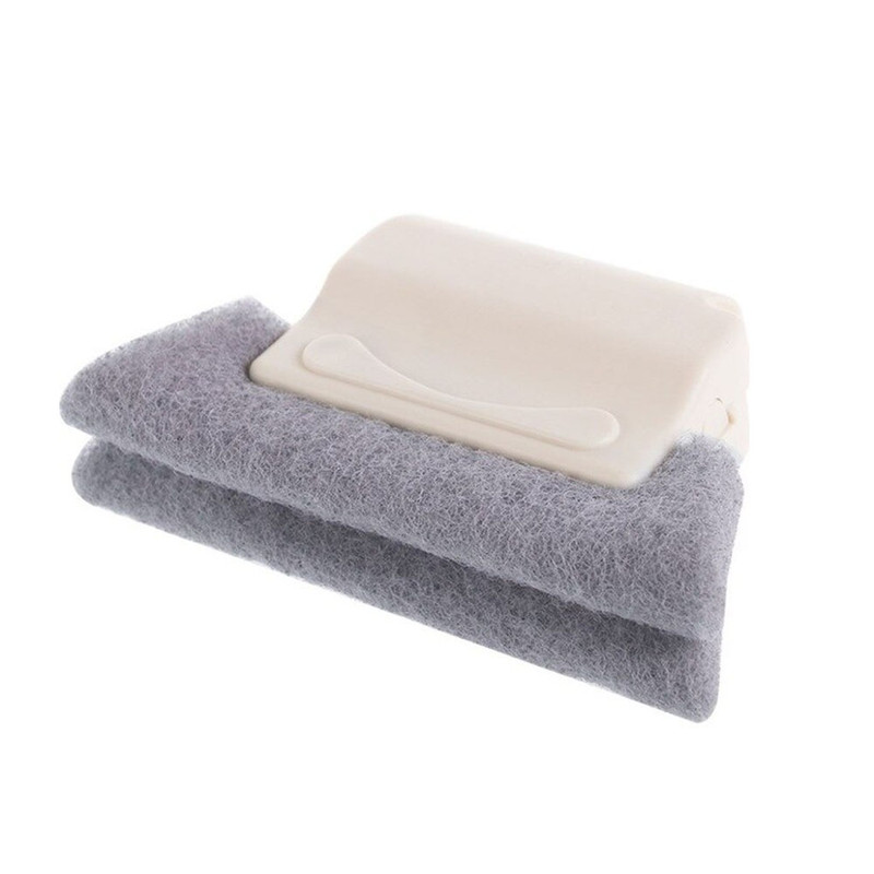 Magic Window Groove Cleaning Brush Creamy white