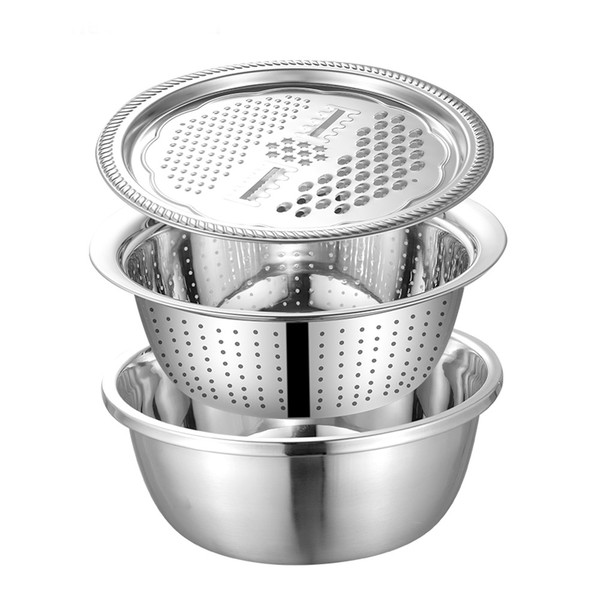 Kitchen Grater Cheese With Stainless Steel Drain Basin