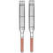 Non-stick Slim Kabob Grilling Baskets for Outdoor Grill Pair