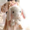 Plush Bunny Backpack white