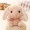 Plush Bunny Backpack Light brown