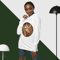 round logo giraffe bundle, giraffe vector giraffe retro Hooded long-sleeve tee