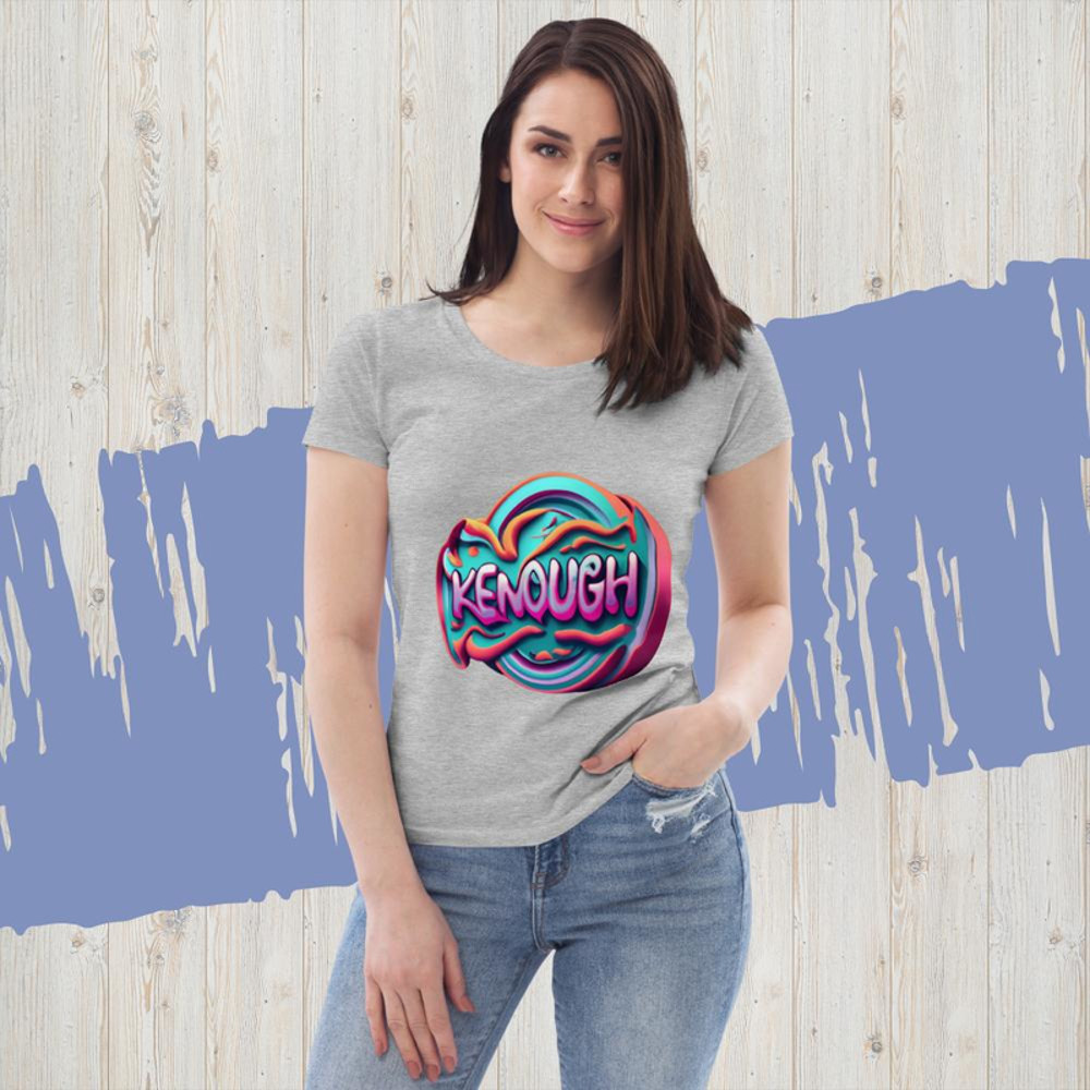 Kenough IAM KENOUGH retro kenough fashion Women's fitted eco tee