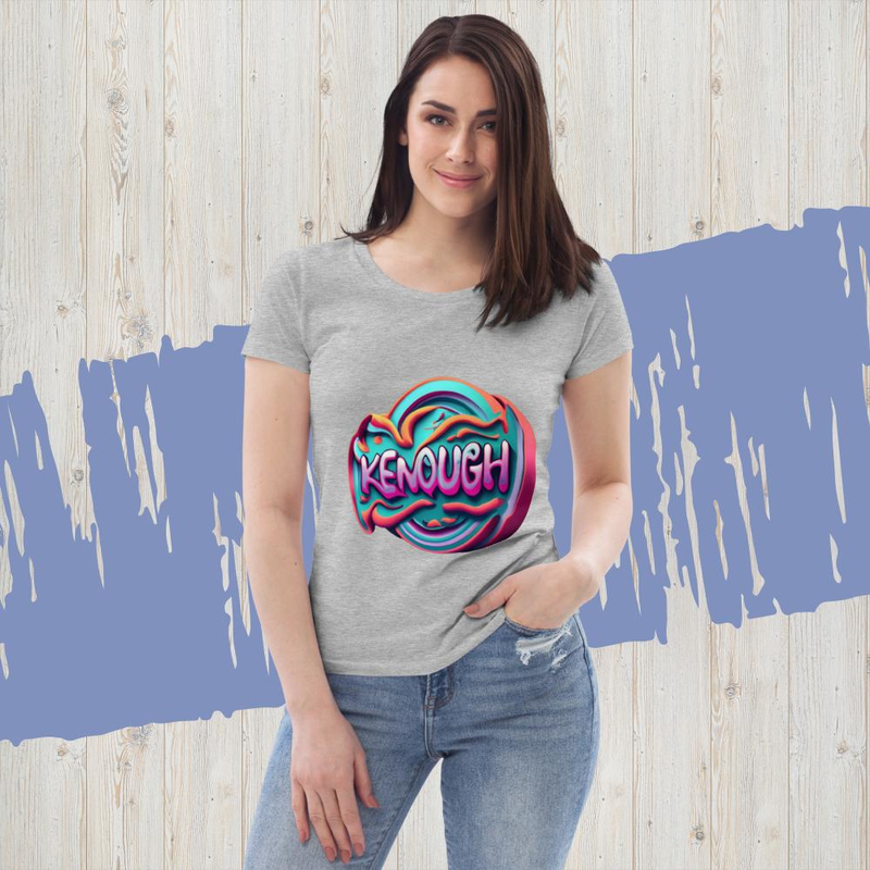 Kenough IAM KENOUGH retro kenough fashion Women's fitted eco tee