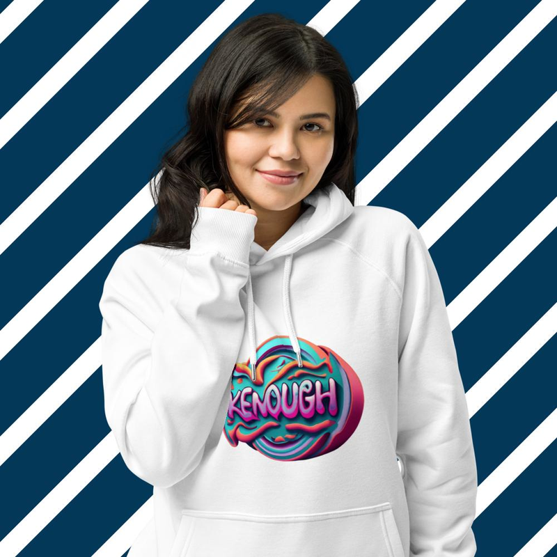 Kenough IAM KENOUGH retro kenough fashion Unisex eco raglan hoodie