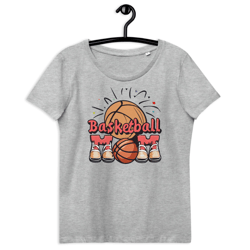 basketball mom women's fitted eco tee