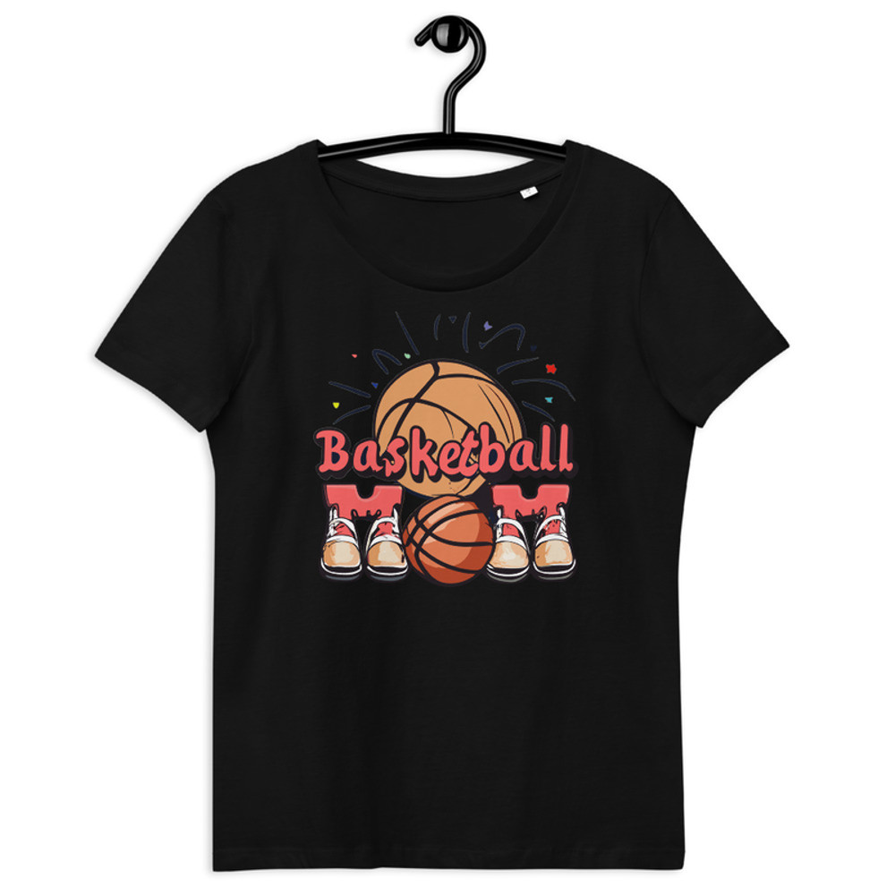 Basketball Mom Women's fitted eco tee