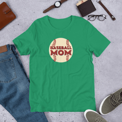 baseball mom unisex t-shirt