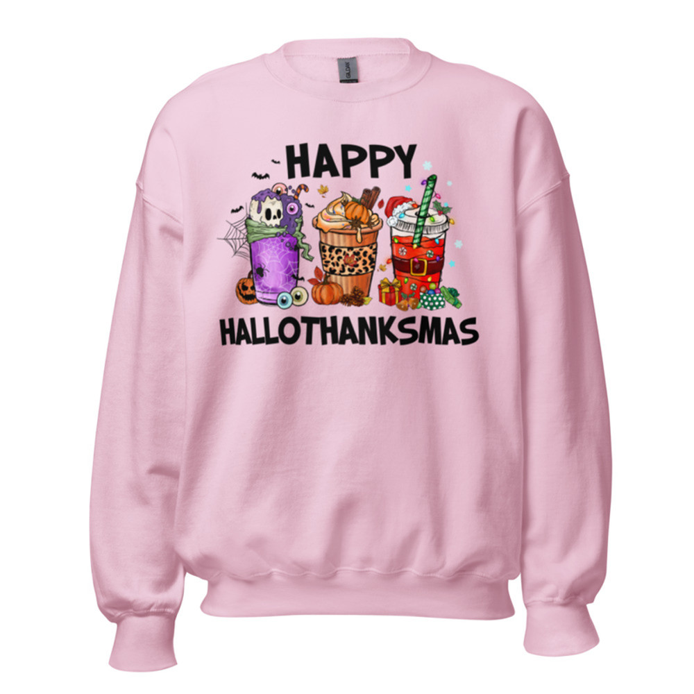 Happy Hallothankmas sweatshirt | Halloween, thanksgiving and christmas sweatshirt | unisex sweatshirt