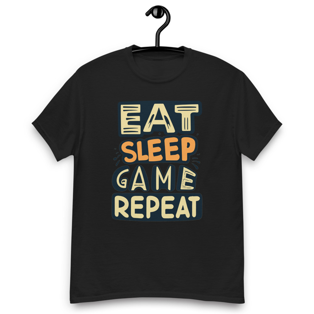 Eat Sleep Game Repeat Men's classic tee