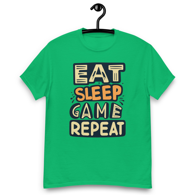 Eat Sleep Game Repeat Men's classic tee