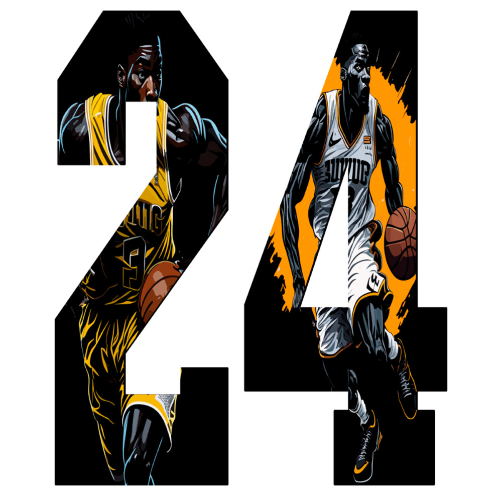 Basketball Nomber 24 Short-Sleeve Unisex T-Shirt