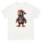 Mens Classic Tee Colorful Pirate Parrot Wearing Headphones Art T-shirt Clothes