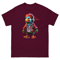 Mens Classic Tee Colorful Pirate Parrot Wearing Headphones Art T-shirt Clothes