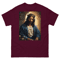 Mens Classic Tee Jesus with Crown Thorns Religious Art T-shirt Clothes Gift