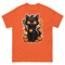 Mens Classic Tee Halloween Cute Black Cat T-shirt Animal Art Clothes Gift