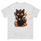 Mens Classic Tee Halloween Cute Black Cat T-shirt Animal Art Clothes Gift