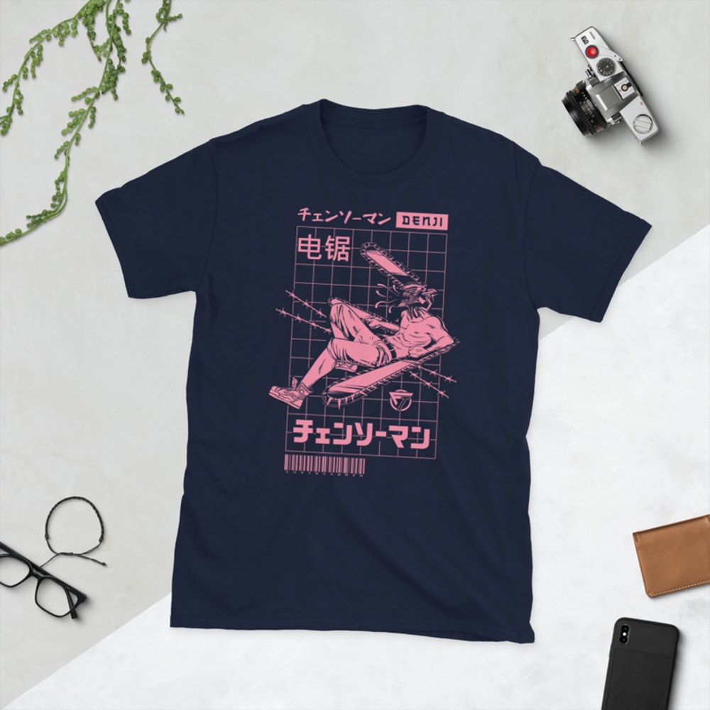 Chainsaw man T-shirt, Denji Chainsaw man, Anime Shirt, Chainsaw man, Short-Sleeve Unisex T-Shirt