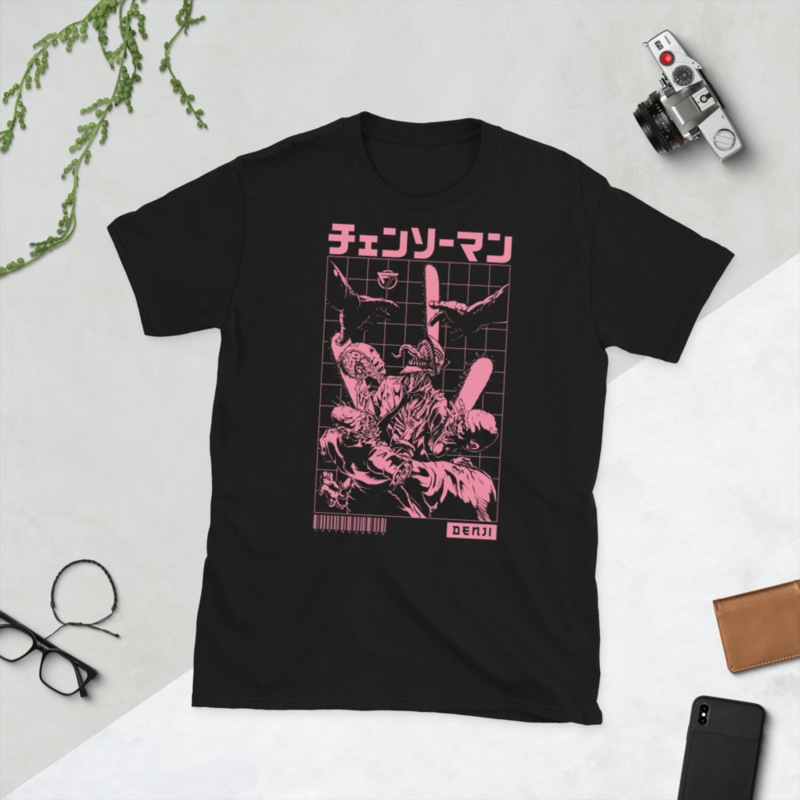 Chainsaw man T-shirt, Denji Chainsaw man, Anime Shirt, Chainsaw man, Short-Sleeve Unisex T-Shirt