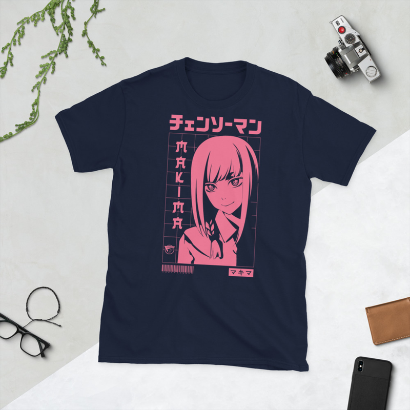 Control Devil Chainsaw Man Makima Shirt Chainsaw Devil Vintage Anime Shirt Waifu Manga Shirt Merch Graphic Tee Gift for Him, Short-Sleeve Unisex T-Shirt