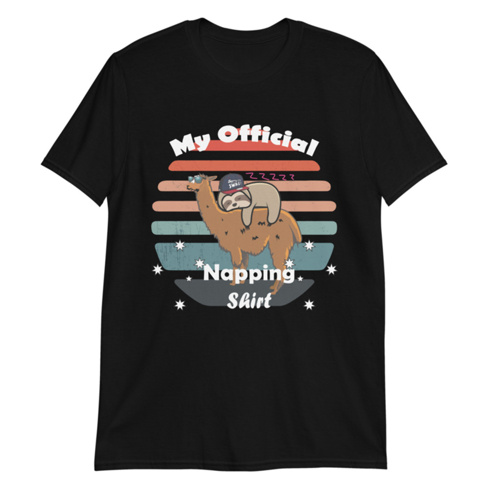 This Is My Official Napping Shirt - Sleeping Sloth T-Shirt Short-Sleeve Unisex T-Shirt