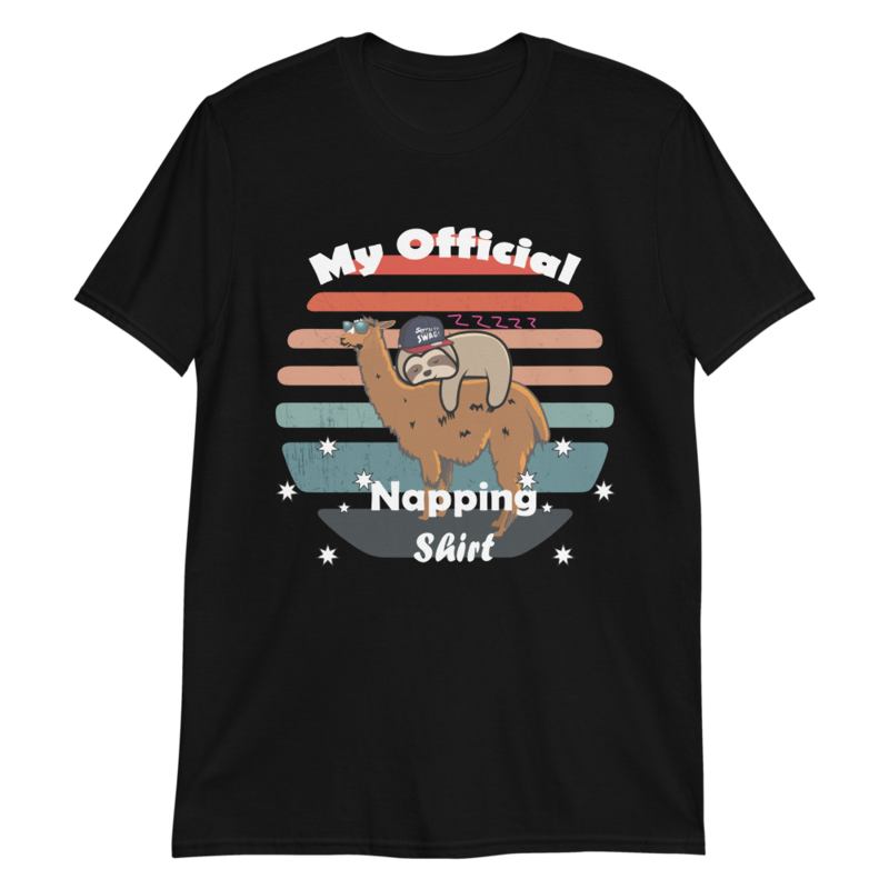 This Is My Official Napping Shirt - Sleeping Sloth T-Shirt Short-Sleeve Unisex T-Shirt
