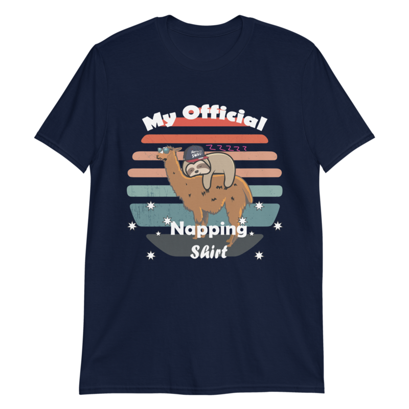 This Is My Official Napping Shirt - Sleeping Sloth T-Shirt Short-Sleeve Unisex T-Shirt