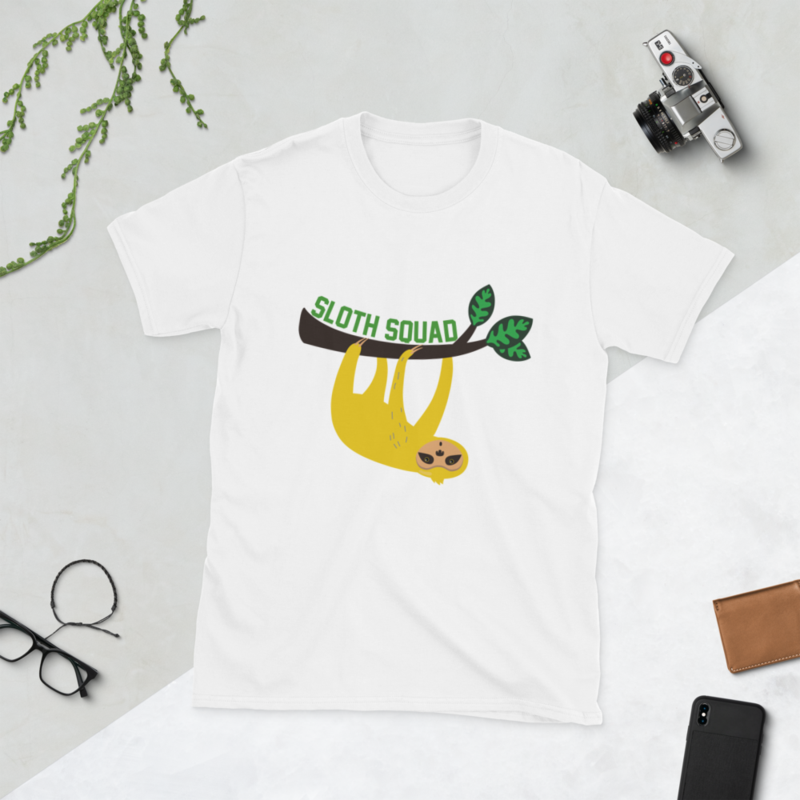 sloth squad funny sloth Short-Sleeve Unisex T-Shirt