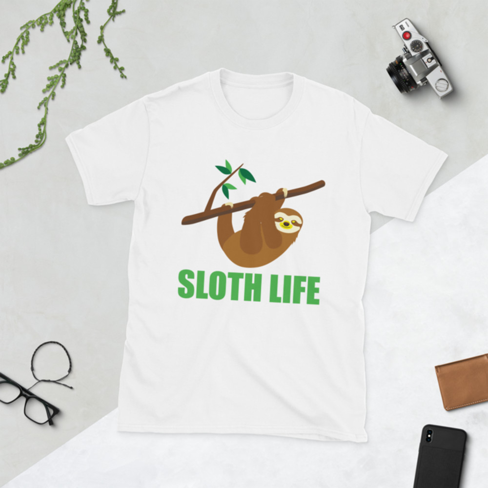 sloth life, funny sloth Short-Sleeve Unisex T-Shirt