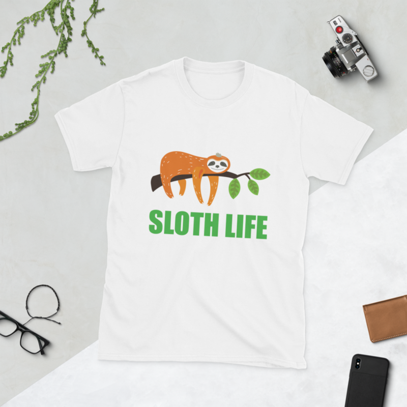 sloth life, funny sloth Short-Sleeve Unisex T-Shirt