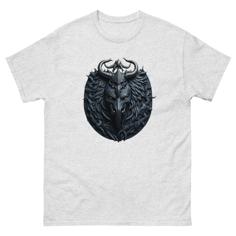 Mens Classic Tee Valhalla Wolf of Odin Viking Coat of Arms T-shirt Art Clothes