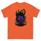 Mens Classic Tee Devil Face Flame Evil Pumpkin T-shirt Halloween Art Clothes
