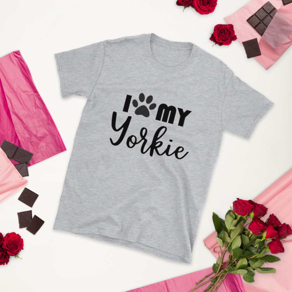 i love my YORKIE Short-Sleeve Unisex T-Shirt