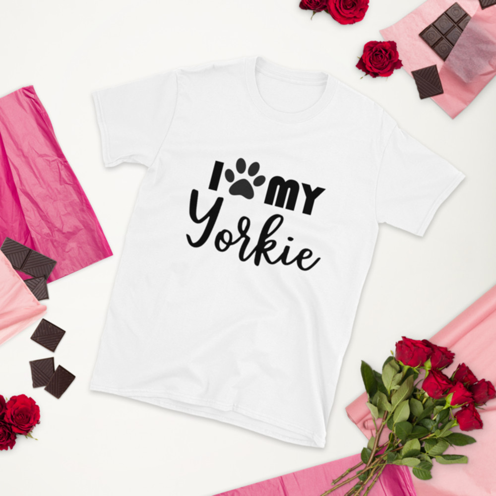 i love my YORKIE Short-Sleeve Unisex T-Shirt