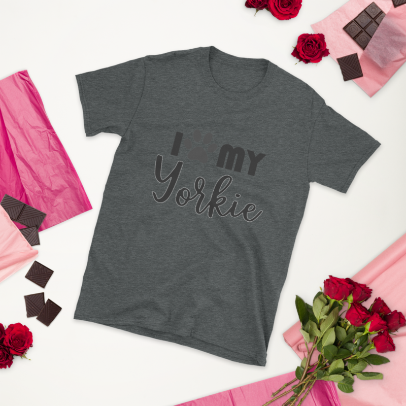 i love my YORKIE Short-Sleeve Unisex T-Shirt