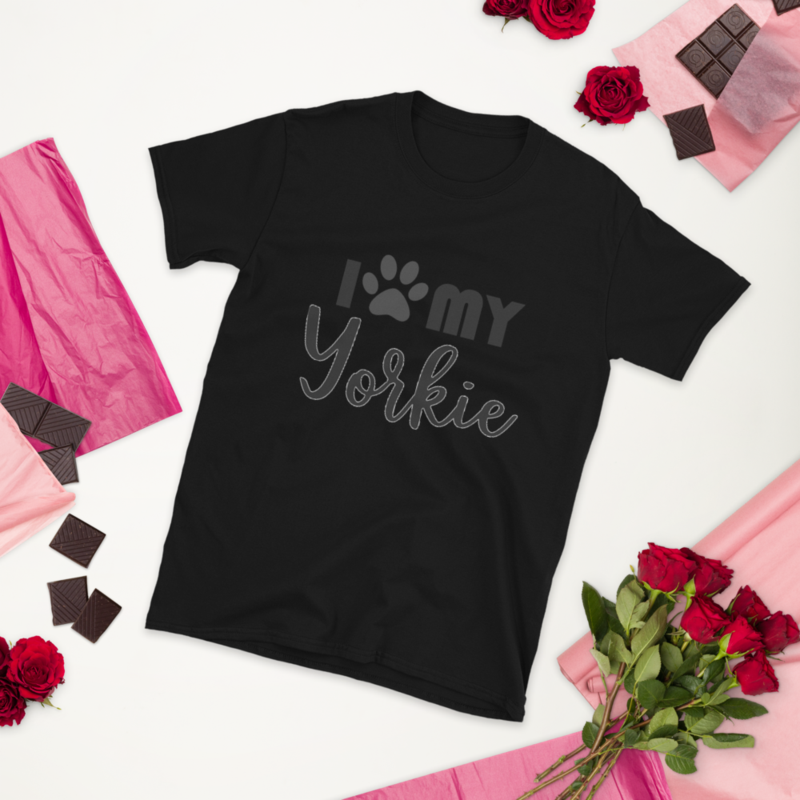 i love my YORKIE Short-Sleeve Unisex T-Shirt