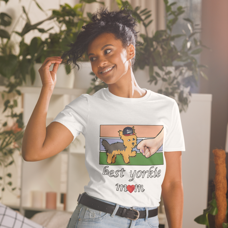 Best Yorkie Mom Ever Yorkshire Terrier Dog Lovers Short-Sleeve Unisex T-Shirt