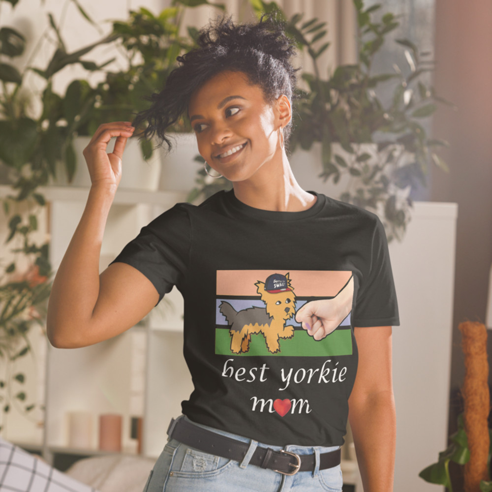 Best Yorkie Mom Ever Yorkshire Terrier Dog Lovers Short-Sleeve Unisex T-Shirt