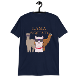 llama squad unique gift for men and women pet lovers short-sleeve unisex t-shirt